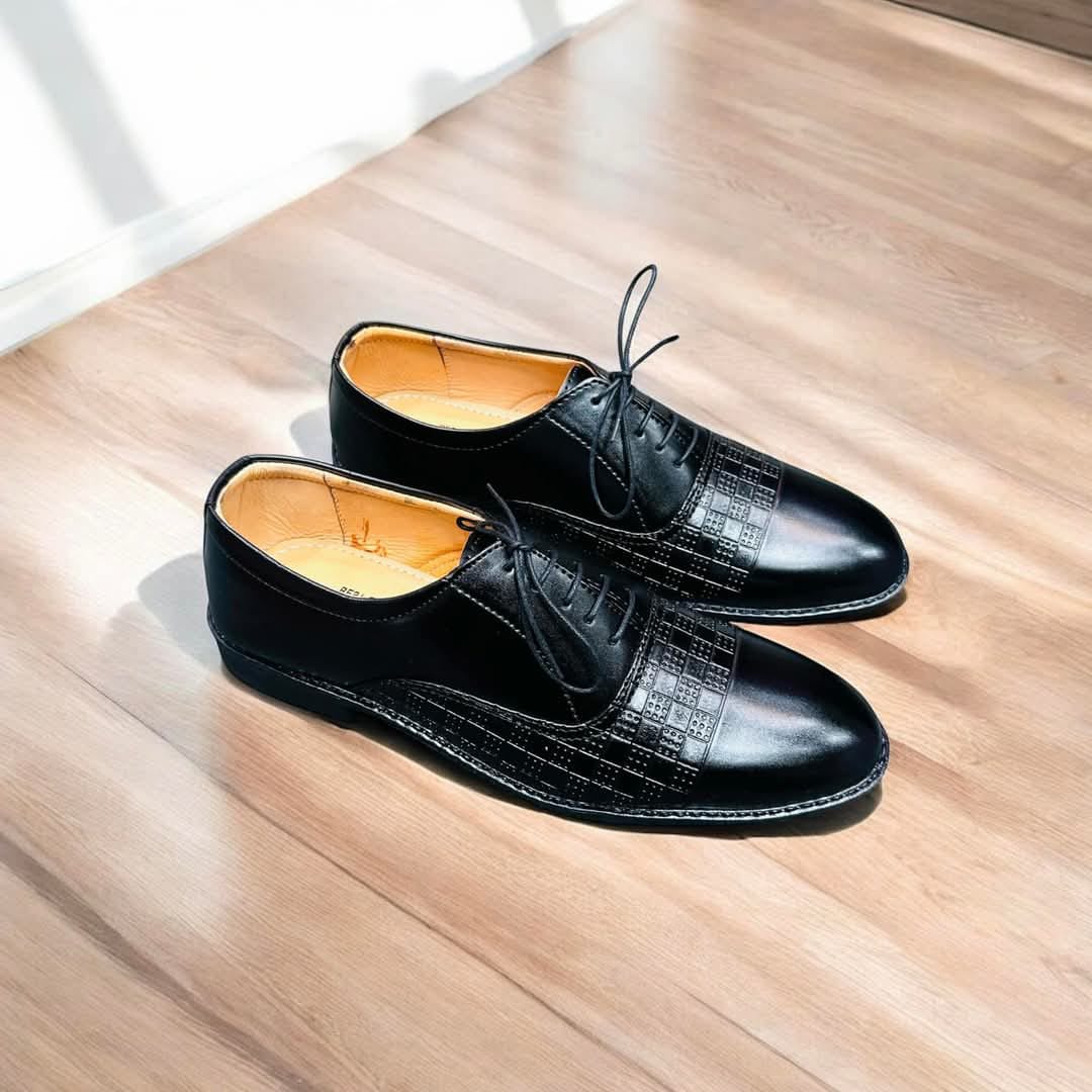 Exclusive Formal Dress Shoe Yellow / Black / Silver B2380