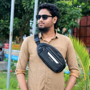 Arctic hunter Black White Crossbody Chest/Waist Bag V2
