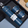 Vacuum Flask Set with 2 Cups Blue Color