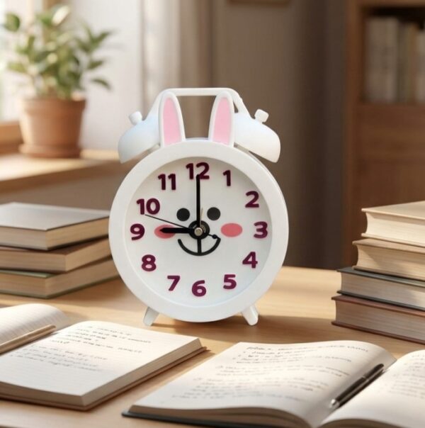 Rabbit Alarm Clock For Table, Bedroom, Bedside Decoration Cute Alarm Clock Student Gift