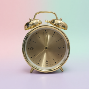 Metallic Gold Twin Bell Alarm Clock