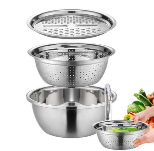 WhatsApp Image 2026-03-11 at 1.47.07 PM 3 In 1 Stainless Steel Drain Basket Vegetable Cutter